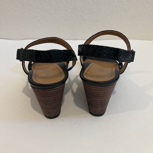 Vionic Women's Black Pyrite Emmy Backstrap Wedge - Picture 6 of 7